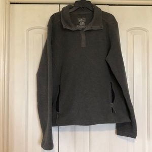 LL Bean Grey Fleece Pullover